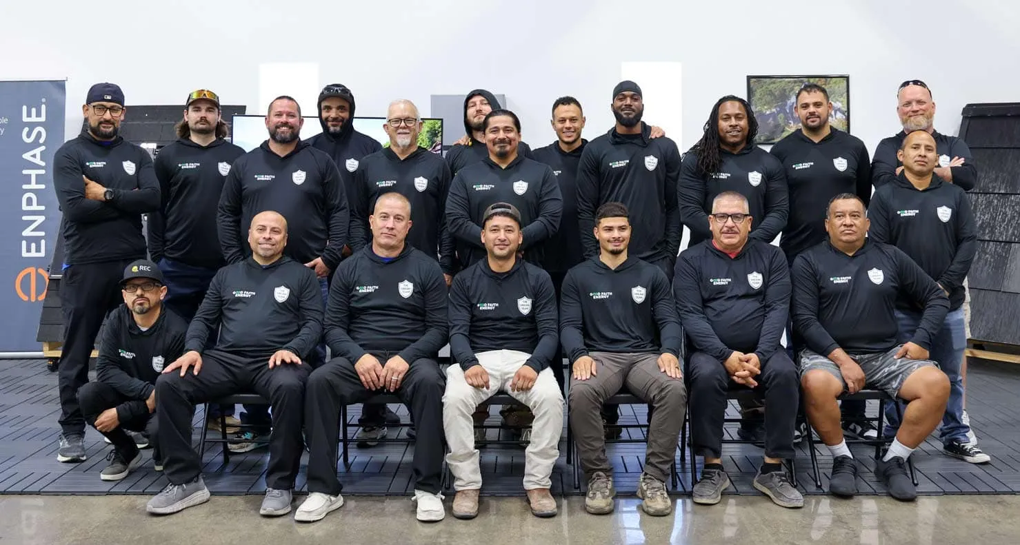The Good Faith Energy field install team in Texas