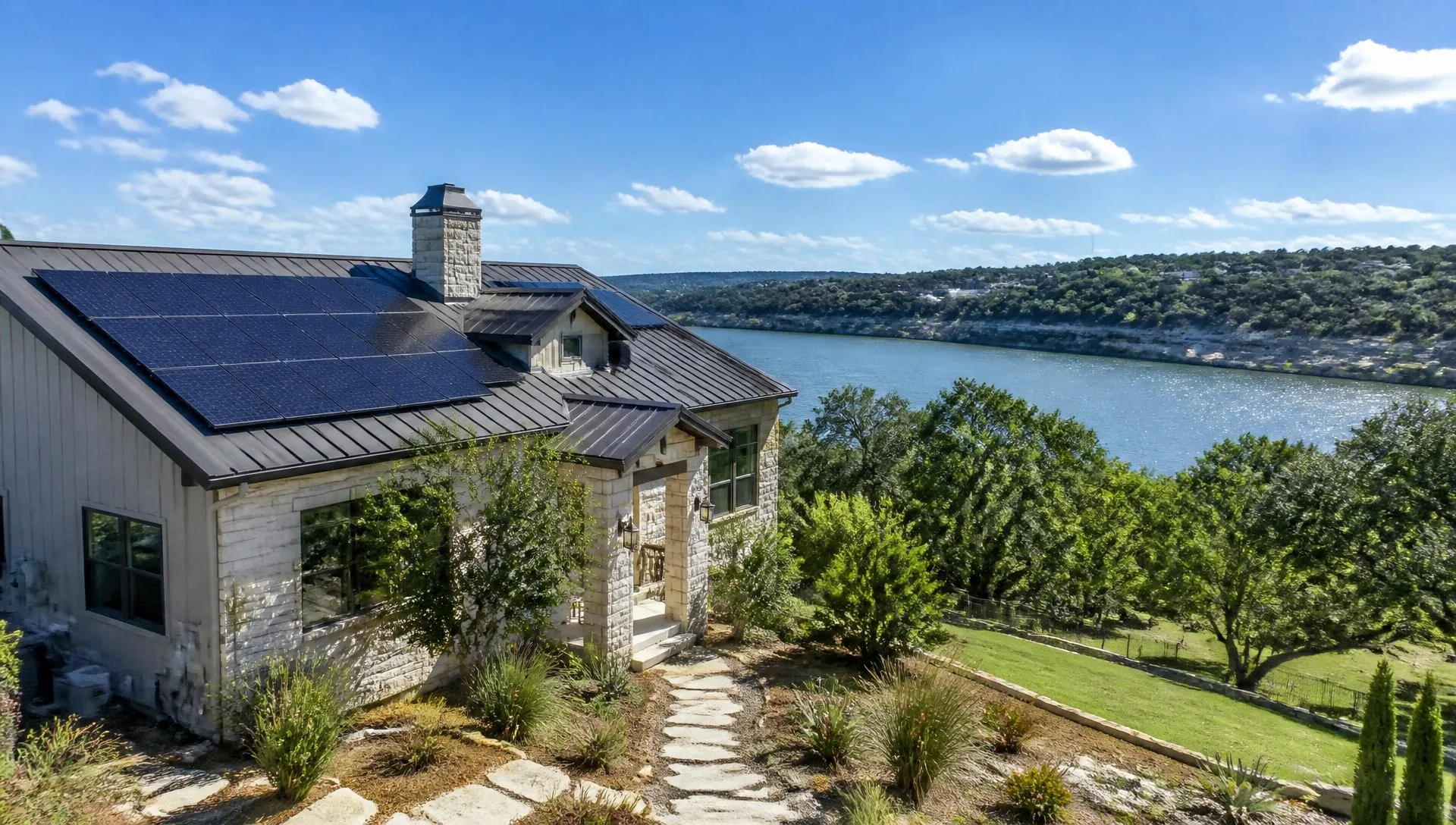 Solar installation by Good Faith Energy in Lakeway, Texas