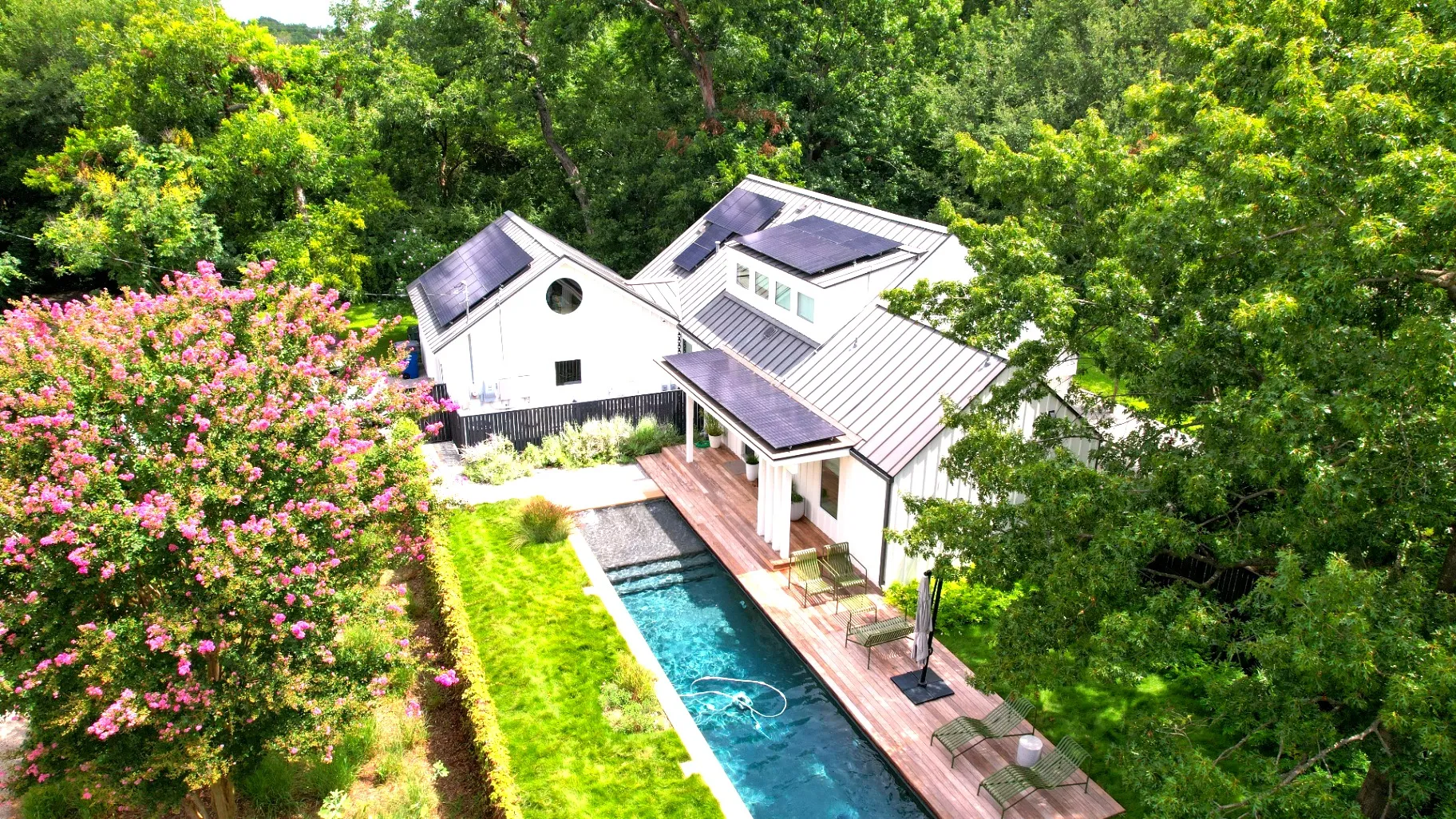 Texas home with solar panels installed by Good Faith Energy