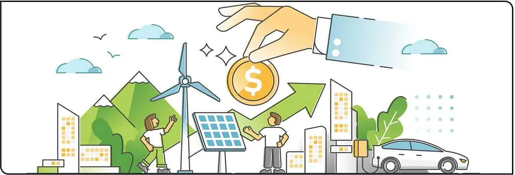 Inflation reduction act multi icons - 2023: 30% Tax Credit for Solar & Batteries!
