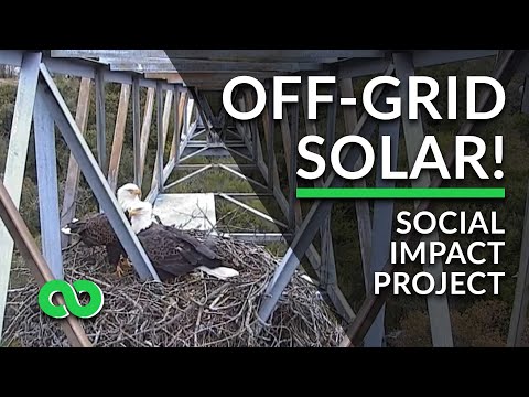 Off Grid Solar System | Powering Bald Eagle Nest Live Video Feed 24/7