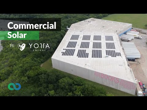 Commercial Solar for Half Price Books Distribution Center in Dallas, Texas - Featuring: Yotta Energy