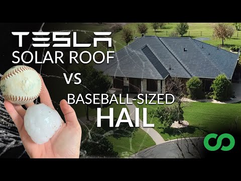 Tesla Solar Roof vs Hail Storm in Texas