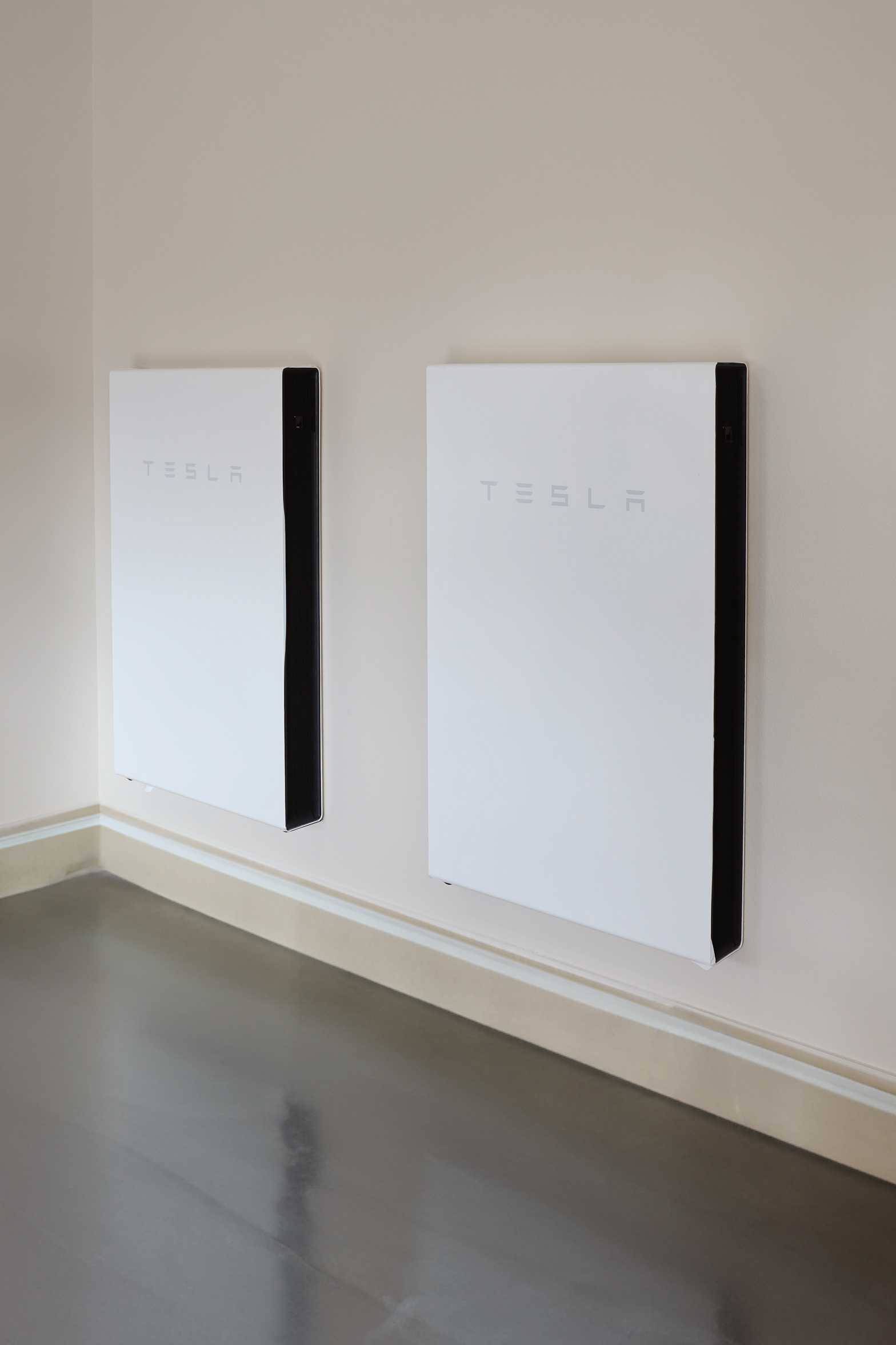 Two Tesla Solar Powerwall installed